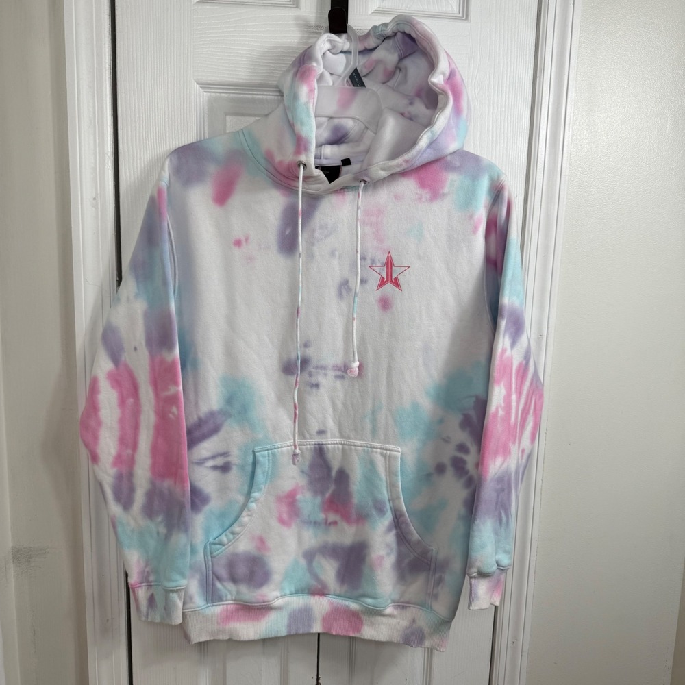 Jeffree Star Cosmetics Tie Dye Hoodie Small Pink Blue Purple Pastel Y2K Hoodie